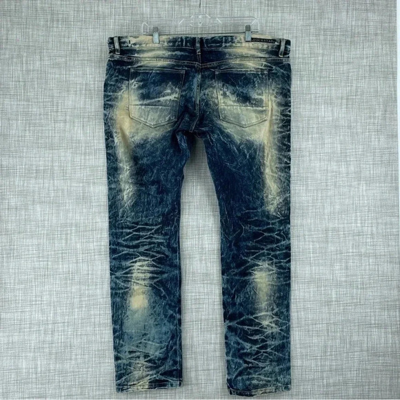 Rockstar Mens Size 42 button fly straight leg jeans 1544 - Picture 2 of 12
